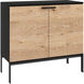 Rosso 35.5 X 18 inch Black / Brown / Matte Black Sideboard, Small